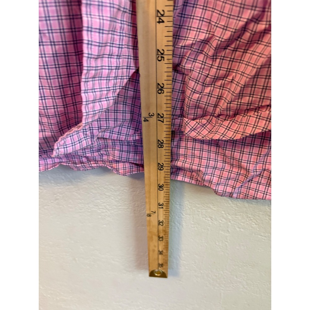 Ralph Lauren Mens XL Classic Fit Pink Plaid Short Sleeve Button Down Shirt - Picture 6 of 6